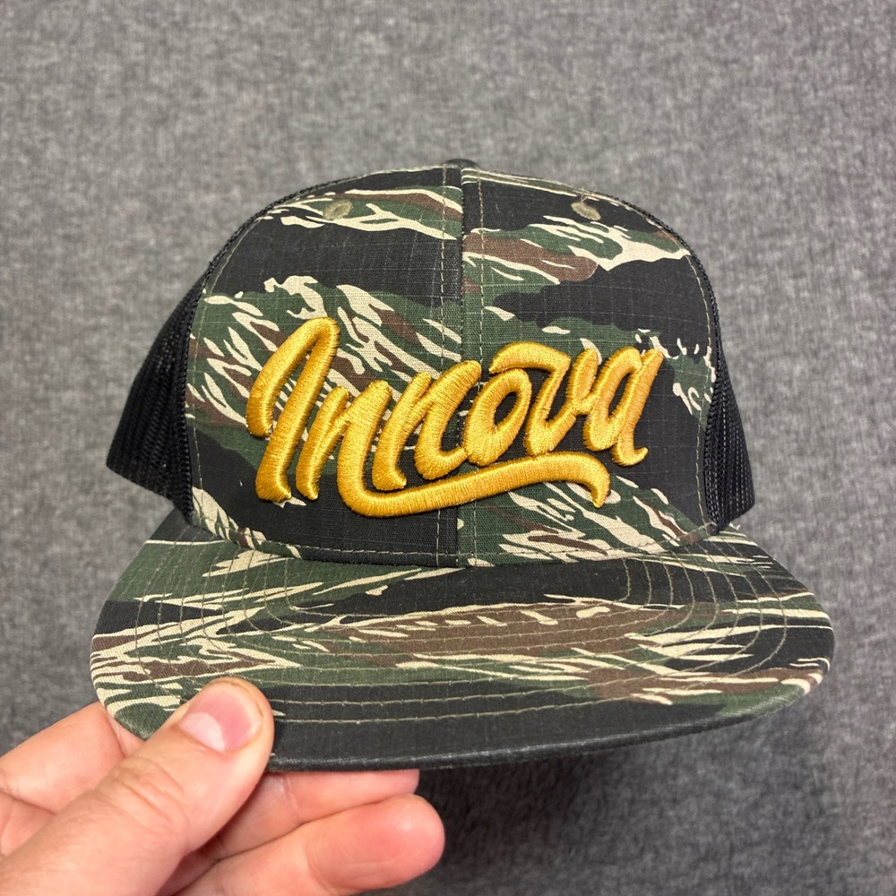 Innova‎ Disc Golf Trucker Hat Mens OSFA Camo Tiger Stripe Mesh Snapback